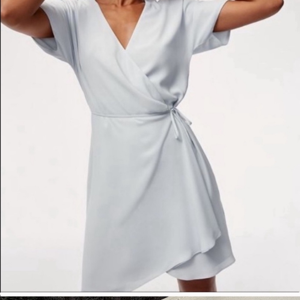 Aritzia powder blue dress